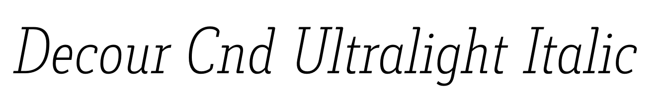 Decour Cnd Ultralight Italic